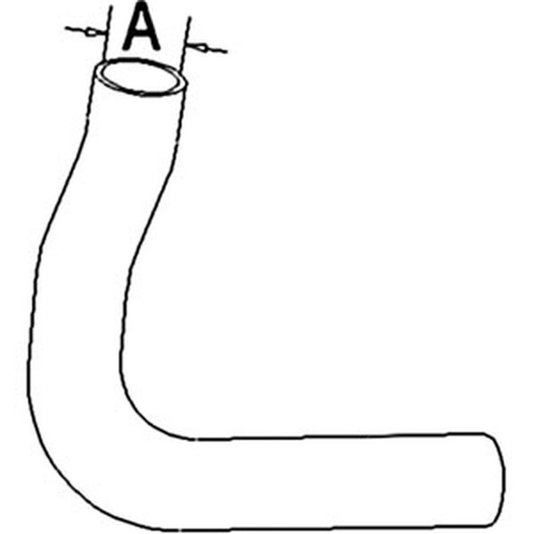 Aftermarket Upper Radiator Hose 70260327 - main